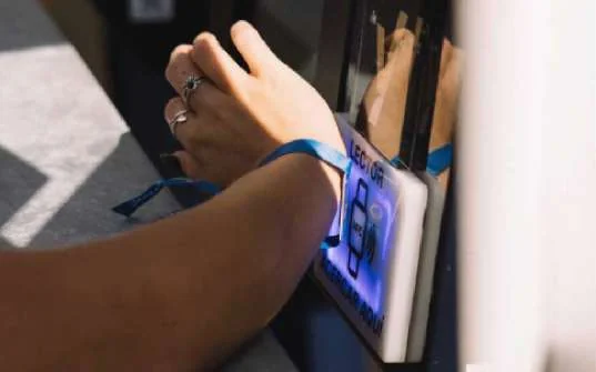 Wristband and reader